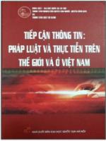 TIẾP CẬN THÔNG TIN-PHÁP LUẬT VÀ THỰC TIỄN TRÊN THẾ GIỚI VÀ Ở VIỆT NAM  - NXB ĐHQG HÀ NỘI